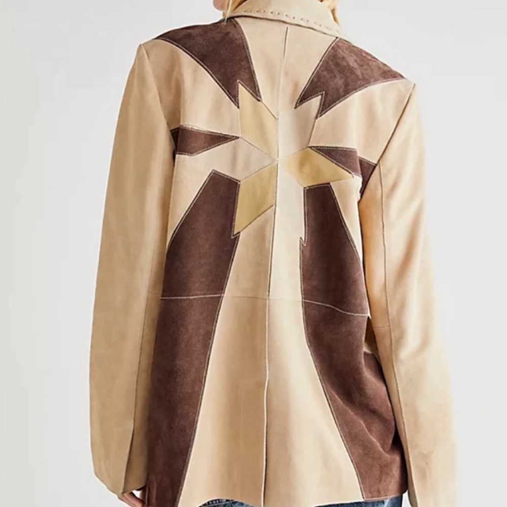 Free People Suede “shooting star” Jacket